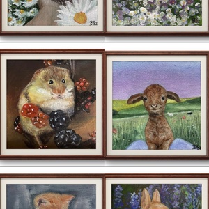 'Nyuszi' olajfestmény - művészet - festmény - olajfestmény - Meska.hu