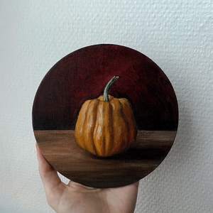 'Sárga Tök' mágneses festmény - művészet - festmény - olajfestmény - Meska.hu