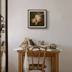 'Szederország' egér olajfestmény - művészet - festmény - olajfestmény - Meska.hu