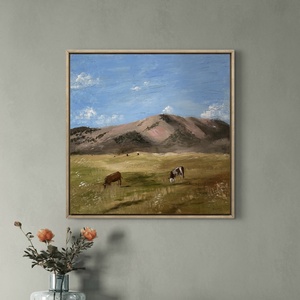 �Legelő� akrilfestmény - Meska.hu