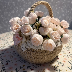 Tavaszi kosárka - otthon & életmód - dekoráció - asztal és polc dekoráció - dekorációs tál, tartó - Meska.hu