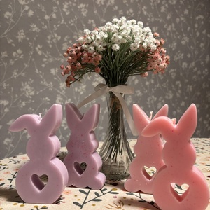 Húsvéti nyuszi gyertya - Meska.hu