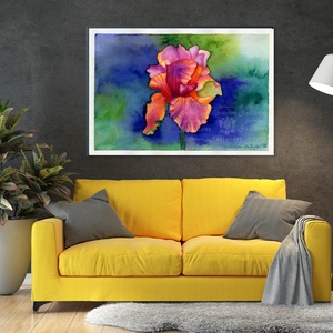 Színrobbanás akvarell festmény (nyomat), nappali, étkező, fali kép, dekor - művészet - festmény - akvarell - Meska.hu