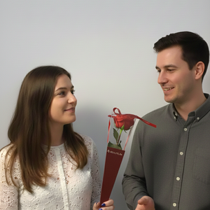 Szatén örökrózsa díszdobozban - otthon & életmód - virágdekoráció - virágok - szálas virág - Meska.hu