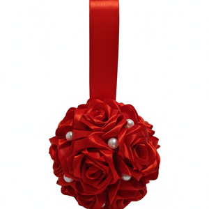 Szatén örökrózsalabda, Otthon & Életmód, Dekoráció, Fali és függő dekoráció, Függődísz, Mindenmás, MESKA