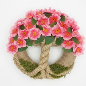 Életfa koszorú, ajtódísz-cseresznyevirág, Otthon & Életmód, Dekoráció, Ajtó- és ablak dekoráció, Ajtódísz & Kopogtató, Mindenmás, MESKA