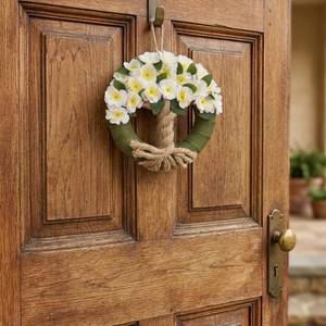 Életfa koszorú, ajtódísz-fehér - otthon & életmód - dekoráció - ajtó- és ablak dekoráció - ajtódísz & kopogtató - Meska.hu