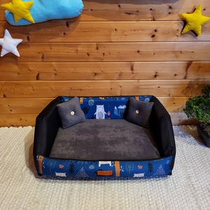 Memóriahabos, víz, szőr és kaparásálló, lehúzható és mosható kutyafekhely, Otthon & Életmód, Kisállatoknak, Kutyáknak, Kutya fekhelyek, házak, Varrás, MESKA