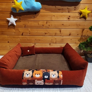 Lehúzható és mosható kárpitszövetes kutyafekhely, Otthon & Életmód, Kisállatoknak, Kutyáknak, Kutya fekhelyek, házak, Varrás, MESKA