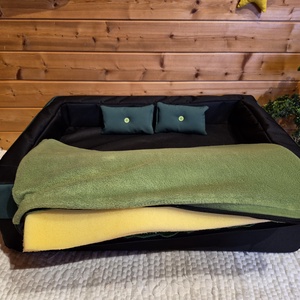 Memóriahabos, víz, szőr és kaparásálló, lehúzható és mosható kutyafekhely, kutyaágy - otthon & életmód - kisállatoknak - kutyáknak - kutya fekhelyek, házak - Meska.hu