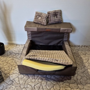 Memóriahabos, víz, szőr és kaparásálló, lehúzható és mosható kutyafekhely, kutyaágy - otthon & életmód - kisállatoknak - kutyáknak - kutya fekhelyek, házak - Meska.hu