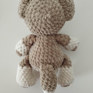 Horgolt barna husky kölyökkutya  - játék & sport - plüssállat & játékfigura - kutya - Meska.hu