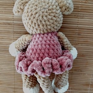 Horgolt balerina majom - játék & sport - plüssállat & játékfigura - majom - Meska.hu