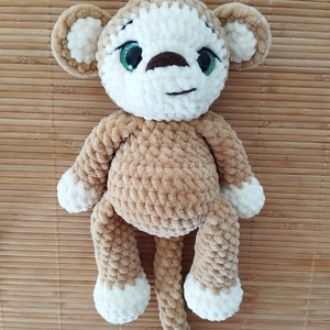 Horgolt majom - játék & sport - plüssállat & játékfigura - majom - Meska.hu