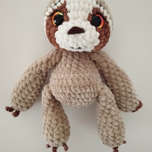 Horgolt lajhár baba  - játék & sport - plüssállat & játékfigura - más figura - Meska.hu