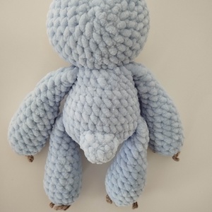 Horgolt kék lajhár baba  - játék & sport - plüssállat & játékfigura - más figura - Meska.hu