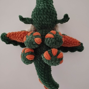 Horgol sárkány  - játék & sport - plüssállat & játékfigura - plüss sárkány - Meska.hu