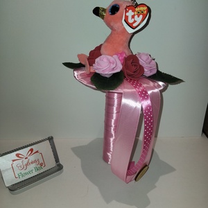 Ballagási csokor flamingóval - Meska.hu