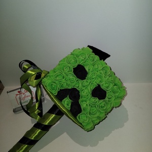 Minecraft jellegű csokor, Játék & Sport, Ovis felszerelés, Egyéb ovis kiegészítő, Virágkötés, MESKA