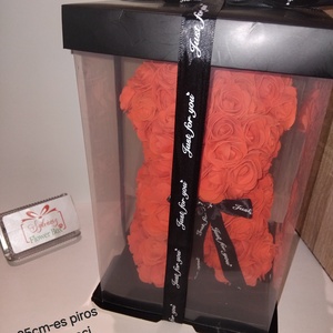 Habrózsa maci -25cm, Otthon & Életmód, Dekoráció, Asztal és polc dekoráció, Asztaldísz, , MESKA