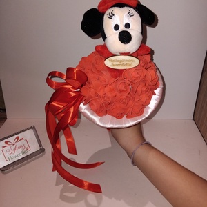 Ballagási csokor minnie plüssel Piros, Otthon & Életmód, Virágdekoráció, Virágok, Virágcsokor, Virágkötés, MESKA