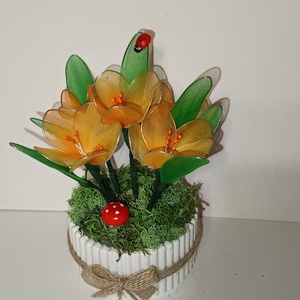 Harisnya virág  - otthon & életmód - dekoráció - ajtó- és ablak dekoráció - ajtódísz & kopogtató - Meska.hu