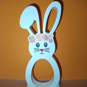 Kerámia nyuszi csoki nélkül kapható  - ünnepi díszek, dekorációk - húsvéti díszek és dekorációk - húsvéti tojástartó - Meska.hu