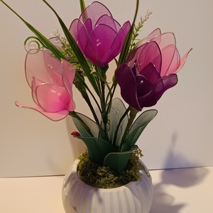 Tavaszi asztal dísz  - otthon & életmód - dekoráció - ajtó- és ablak dekoráció - ajtódísz & kopogtató - Meska.hu