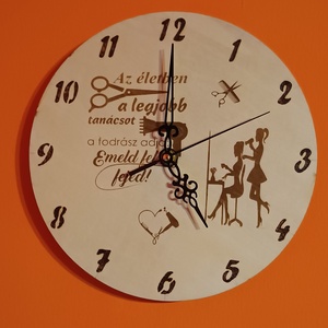 Lézergravírozott ór�k  25 cm  - otthon & életmód - dekoráció - fali és függő dekoráció - falióra & óra - Meska.hu
