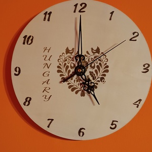 Lézergravírozott ór�k  25 cm  - otthon & életmód - dekoráció - fali és függő dekoráció - falióra & óra - Meska.hu
