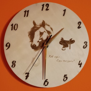 Lézergravírozott falióra 25 cm  - otthon & életmód - dekoráció - fali és függő dekoráció - falióra & óra - Meska.hu