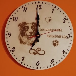 Lézergravírozott falióra 30 cm  - otthon & életmód - dekoráció - fali és függő dekoráció - falióra & óra - Meska.hu