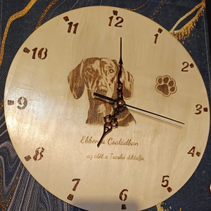 Lézergravírozott falióra 30 cm  - otthon & életmód - dekoráció - fali és függő dekoráció - falióra & óra - Meska.hu