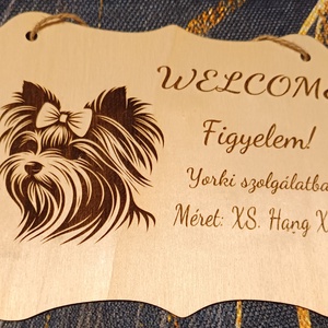 Lézergravírozott ajtó táblák , Esküvő, Dekoráció, Tábla & Jelzés, , MESKA