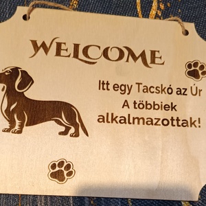 Lézergravírozott ajtó táblák  - esküvő - dekoráció - tábla & jelzés - Meska.hu