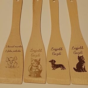 Lézergravírozott fa fakanál  - otthon & életmód - konyhafelszerelés, tálalás - sütés, főzés - fakanál & fakanáltartó - Meska.hu
