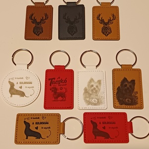 Lézergravírozott egyedi kulcstartók  - Meska.hu