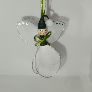 Hóvirág tündér manó harisny�ból  - otthon & életmód - dekoráció - asztal és polc dekoráció - asztaldísz - Meska.hu