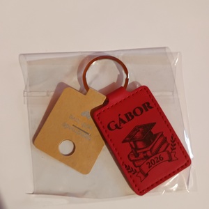 Lézergravírozott Bőr kulcstartó  - táska & tok - kulcstartó & táskadísz - kulcstartó - Meska.hu