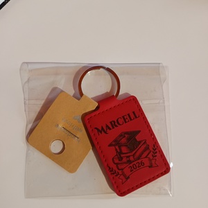 Lézergravírozott Bőr kulcstartó  - táska & tok - kulcstartó & táskadísz - kulcstartó - Meska.hu