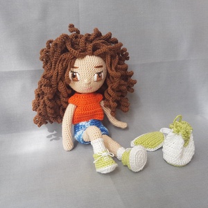 Bella baba - horgolt, amigurumi baba - játékbaba - játék & sport - baba & babaház - öltöztethető baba - Meska.hu