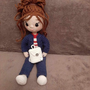Kata baba - horgolt, amigurumi baba - játékbaba, Játék & Sport, Baba & babaház, Öltöztethető baba, Baba-és bábkészítés, Horgolás, MESKA