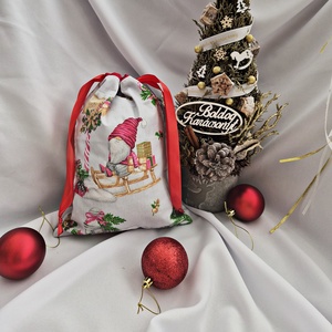 Mikulás zsák, Karácsony, Mikulás, Mikulás zsák, Varrás, MESKA