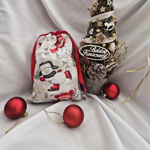 Mikulás zsák, Karácsony, Mikulás, Mikulás zsák, Varrás, MESKA