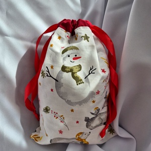 Mikulás zsák, Karácsony, Mikulás, Mikulás zsák, Varrás, MESKA