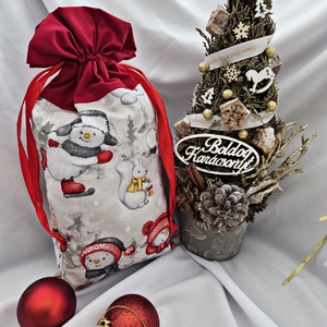 Prémium Mikulás zsák, Karácsony, Mikulás, Mikulás zsák, Varrás, MESKA