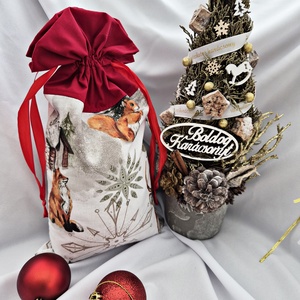 Prémium Mikulás zsák, Karácsony, Mikulás, Mikulás zsák, Varrás, MESKA