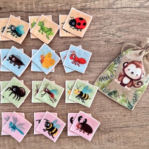 12 pár memóriakártya, Játék & Sport, Készségfejlesztő és Logikai játék, Memória játékok, Varrás, MESKA