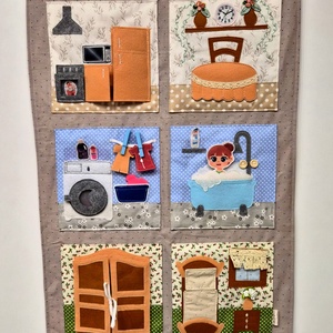 Babaházas Csendeskönyv - Meska.hu