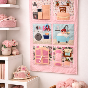 Babaházas Csendeskönyv - játék & sport - baba & babaház - babaház - Meska.hu